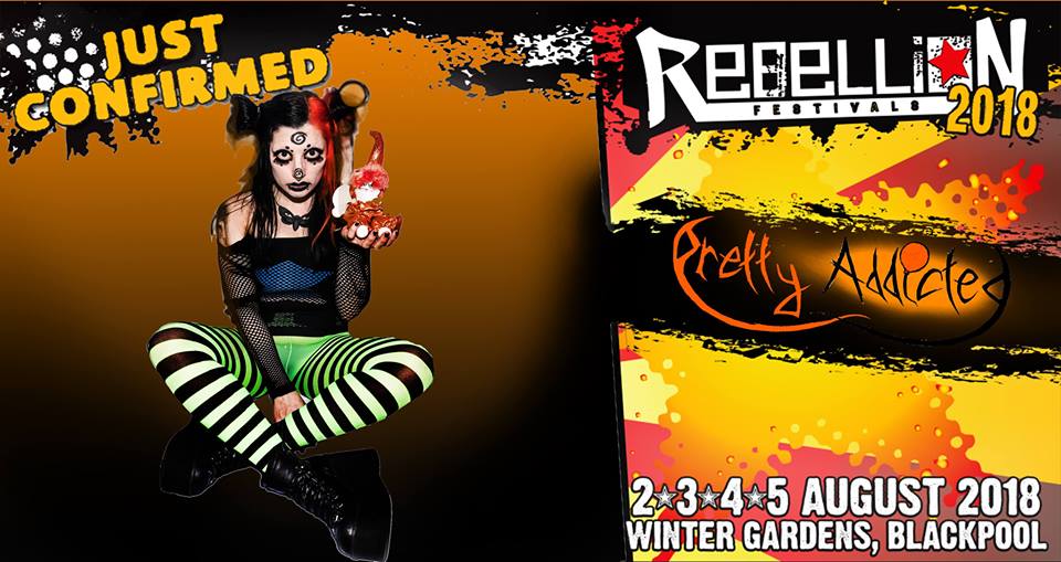 MusicTrespass's tweet image. #Pretty_Addicted - Have been announced to play this years @RebellionFest in #Blackpool

Watch the Video for &apos;Mania&apos; Here: youtube.com/watch?v=ASjxgk…

#PrettyAddicted #Dance #EBM #Punk #NewGrave #GothPunk #Goth #Darkwave