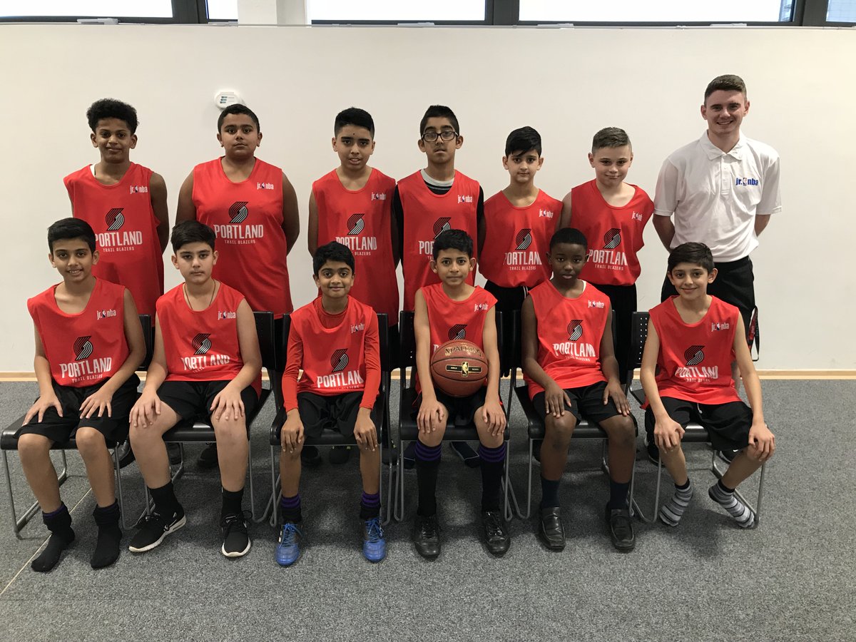 BFS_sport's tweet photo. @bedsfreeschool are proud to be representing the  @trailblazers in the @jrnba here in the UK #RipCity #letsgoportland #GOATS https://t.co/AicMvGfy10