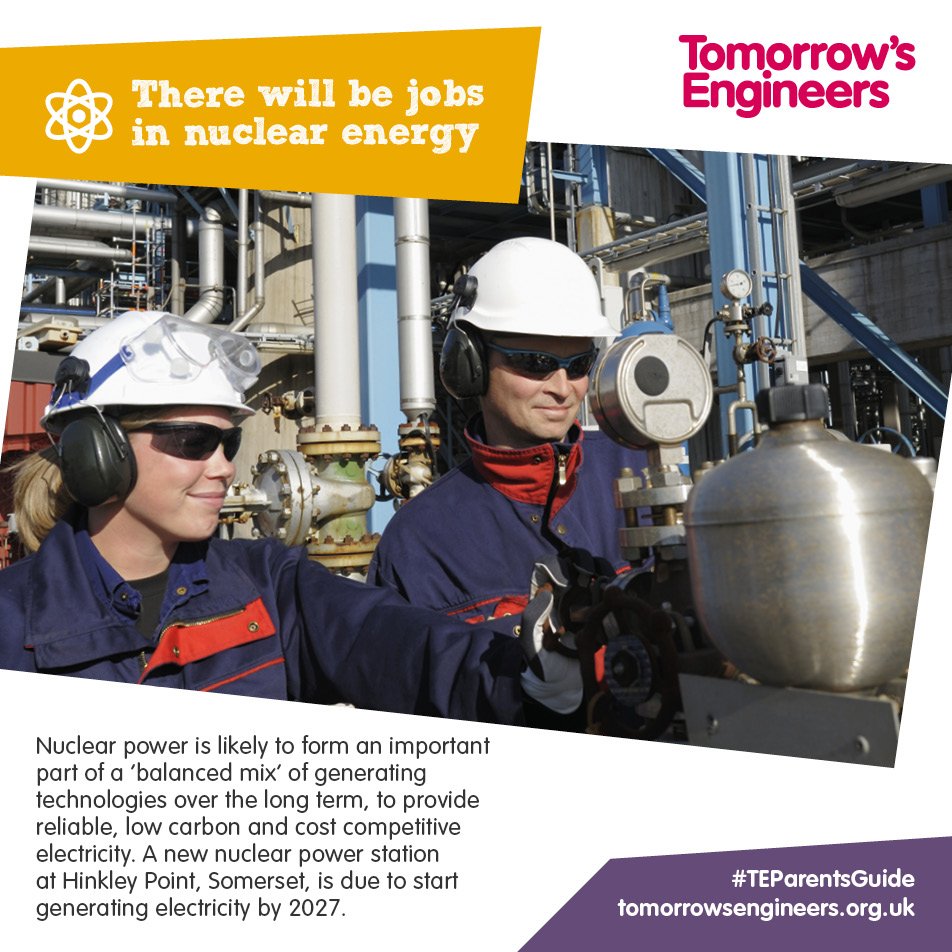 Tomorrows_Eng's tweet photo. There will be #jobs and #careers in the nuclear industry for #engineers in the future #TEParentsGuide https://t.co/2XVK4aOoFn https://t.co/jY0eMPOvxy