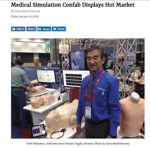 SSHorg's tweet image. #IMSH2018, SSH and many exhibitors are featured in this article from the Los Angeles Business Journal. #healthcaresimulation, ow.ly/tTha30hX788