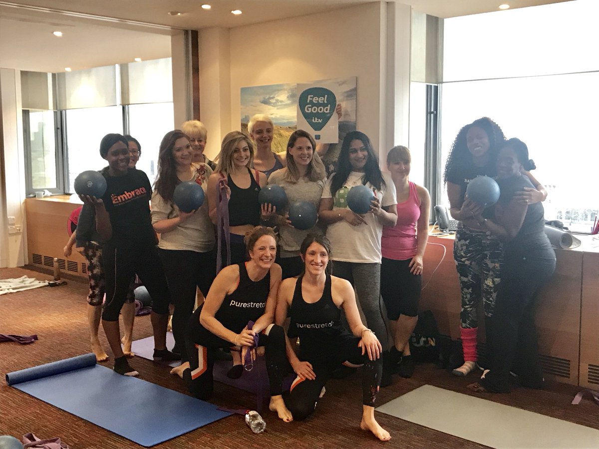 Great purestretch class <a href="/ITV/">ITV</a> head office this morning! Get fit <a href="/itvlondon/">ITV London</a> #stretch #getfit #purestretch
