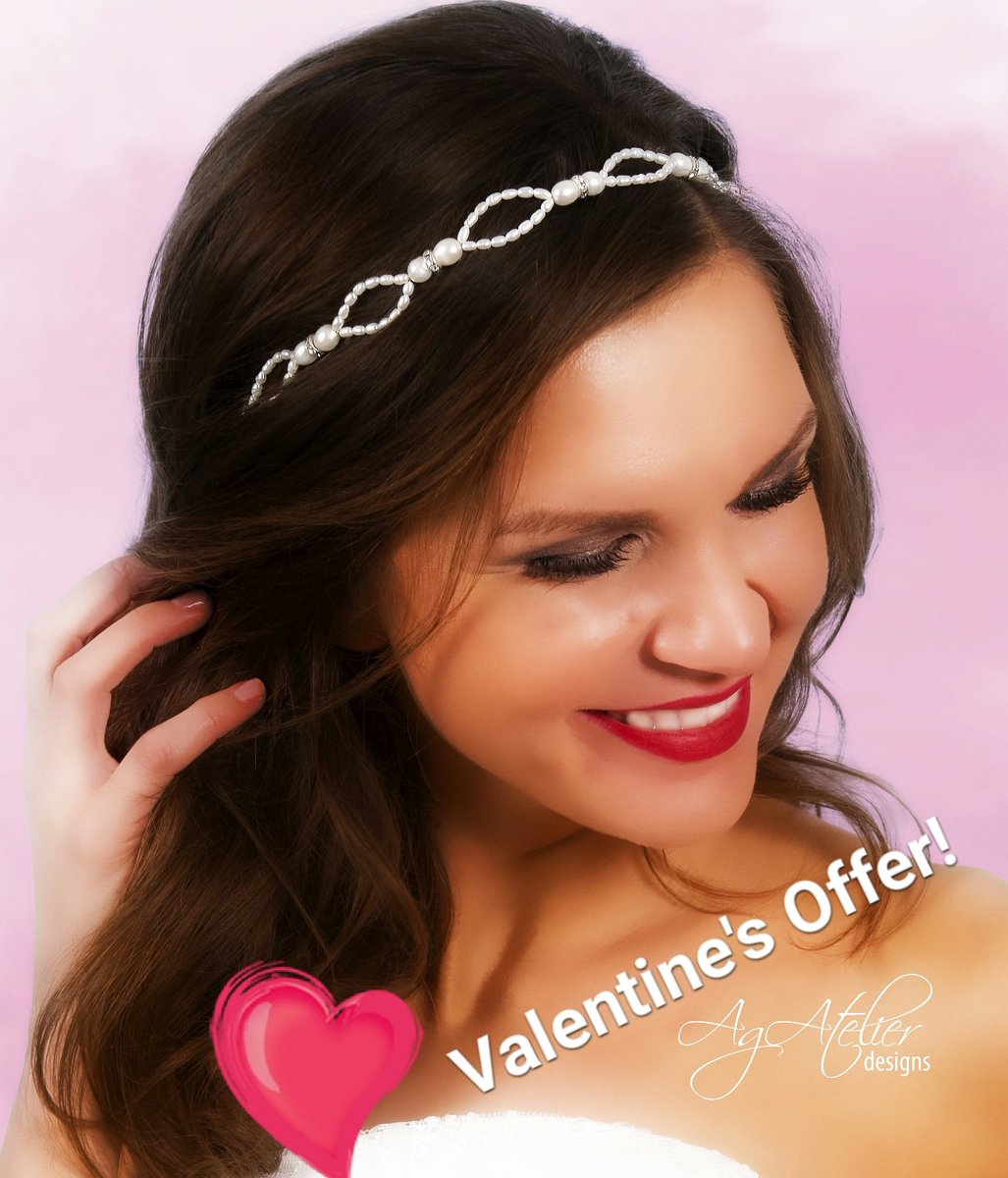 Early #gift for #St.Valentine'sDay for you! Free pair of (matching) earrings with purchase of any AgAtelier #hairaccessories! #giveaway #bridaljewelry #bridalinspiration #weddingtrends