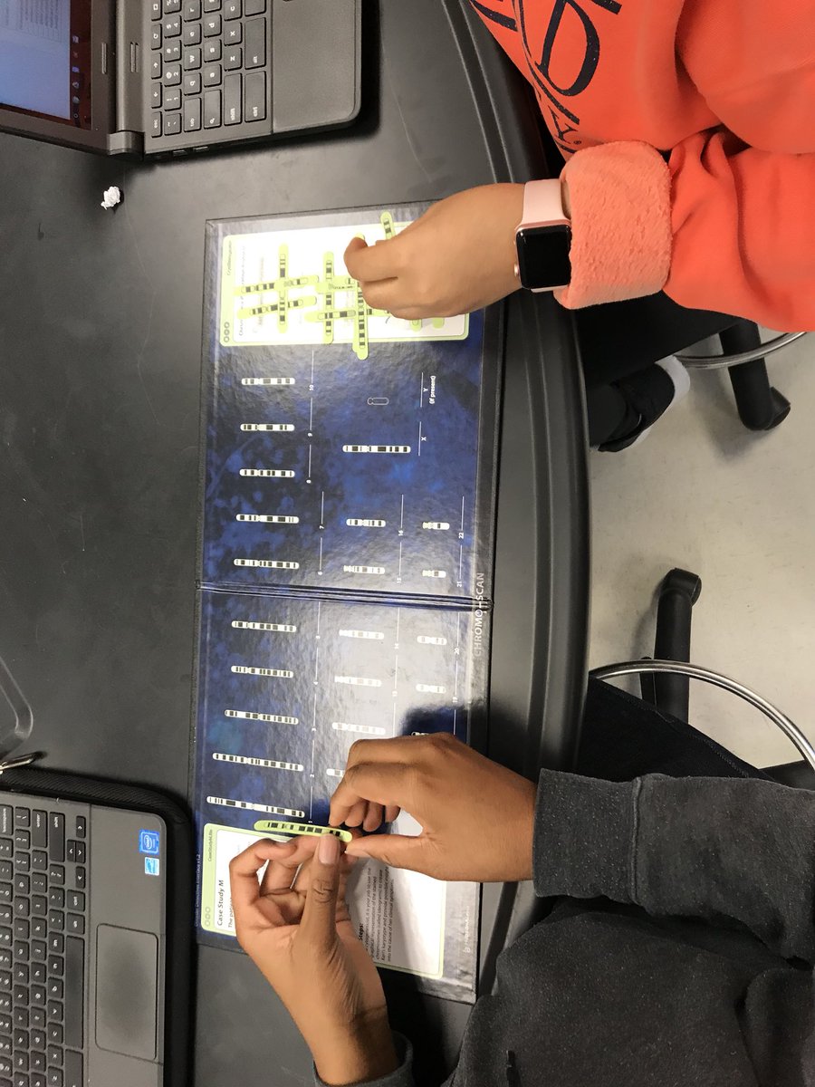 Chromoscan activity in AP biology class. Detect, diagnose, and report. <a href="/BillWoodruff2/">Bill Woodruff</a> #hooverpride #HCSstrong