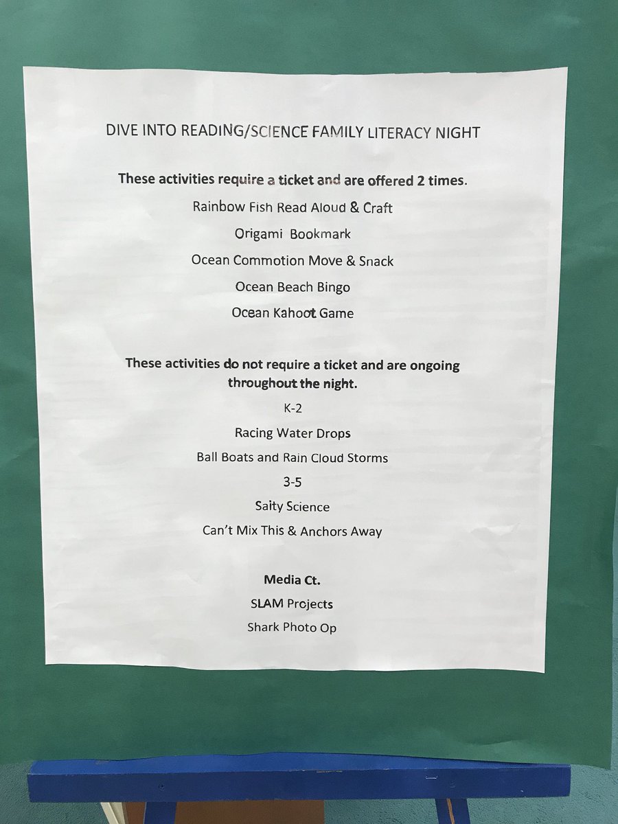 rusnakjc's tweet photo. Dive into Reading/Science Family Literacy Night-5:30-7:00 pm. #hubofschool #Mabrylibrary #HCPSTeach https://t.co/qGcAiqeaix