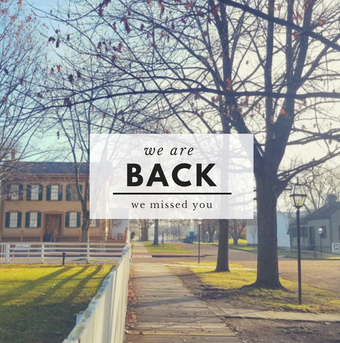 Lincoln Home NHS has resumed regular operations. Our employees and volunteers are glad to be back. We hope to see you very soon! 

#LincolnHome #NPS