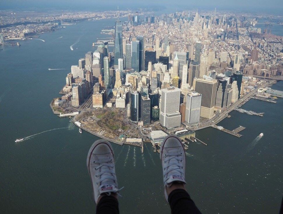 Two little feet over one big city 🌆🗽 Incredible experience with <a href="/FlyNYON/">FlyNYON</a>