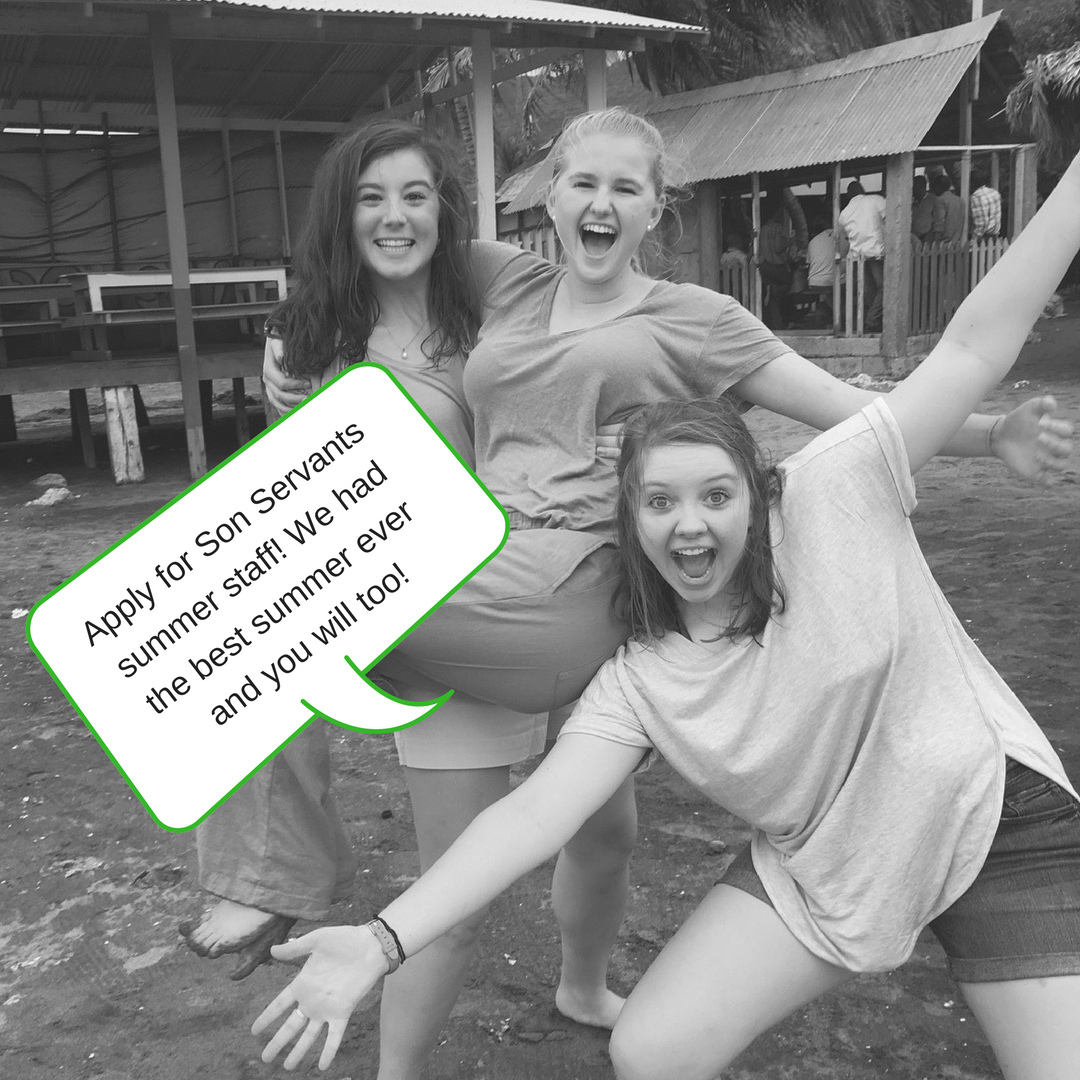 SonServants's tweet photo. Are you a college aged student who wants to spend the summer LOVING and SERVING?? There's still time left to apply for summer staff!! 
Applications due January 31!
Apply online here- https://t.co/R7xKws6pUU https://t.co/b1BOSJi6gk