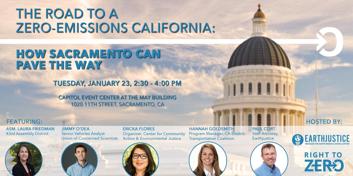 RightToZeroCA's tweet photo. We're on the edge of our seats for #RoadtoZeroSac! This afternoon, we'll join @laurafriedman43, @CCAEJ, @jimmyodea, @HannahG0ld to discuss #Sacramento's role in creating our #ZeroEmissions future. We'll be live-tweeting, so check back here at 3:00PM! https://t.co/iCf5XnsAKq https://t.co/PUJ271pjxT