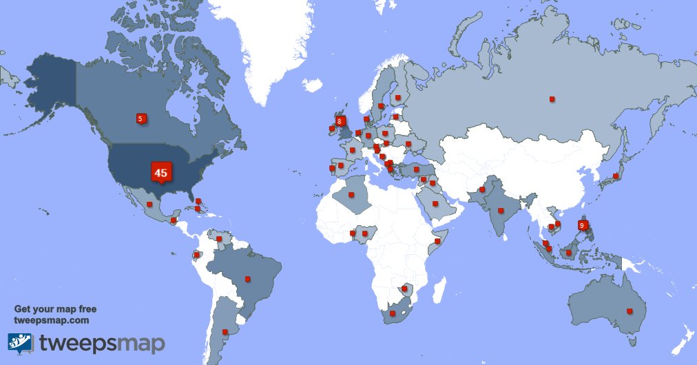 MineecraftFan's tweet photo. My followers are in USA(42%), Philippines(9%)... Get your map too: https://t.co/g0z4GqOIun https://t.co/GqbbXUr0BM