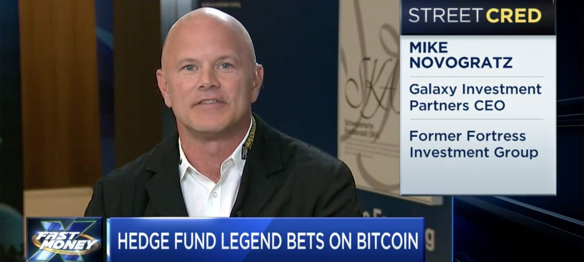Mike <a href="/novogratz/">Mike Novogratz</a>, billionaire and head of Galaxy Digital who have plans to build a "Cryptocurrency Merchant Bank" announce Joint Venture with Block.One for New $325 Million EOS.IO Fund globenewswire.com/news-release/2…
