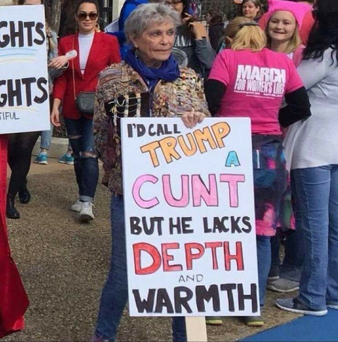 Beatgrrrl's tweet photo. #protestgoals #advancedstyle https://t.co/F9FR7M01gh