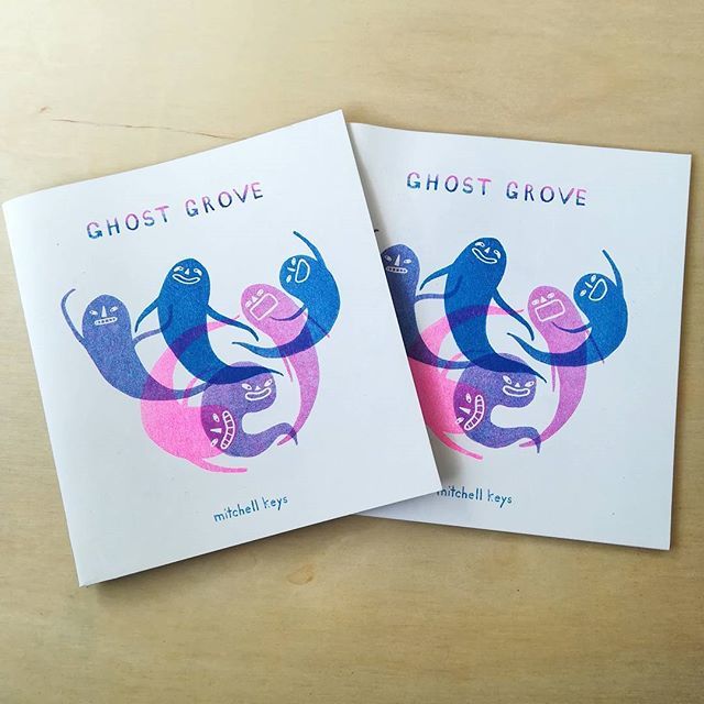 pindotpress's tweet photo. Ghost Grove by @mitchellkeys
Thanks a bunch Mitch!!!! .
.
.
.
.
.
.
#illustration #illustratorsoninstagram #riso #risograph #risographstudio #art #zine #indie #toronto #sheridan #ghosts #ghost #pink #blue #landscape https://t.co/cI8UNmnroK https://t.co/0CfJNCEQ1m