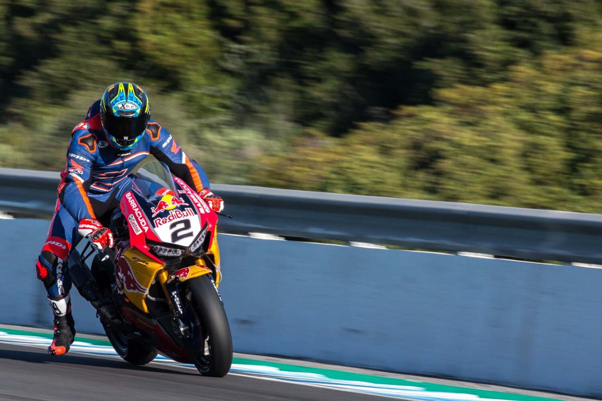 leoncamier's tweet photo. Day 1 down in Jerez and it's good to be back 😎 Did you miss us? 

📸 @SteveEnglishGP https://t.co/qqdiPecgsd