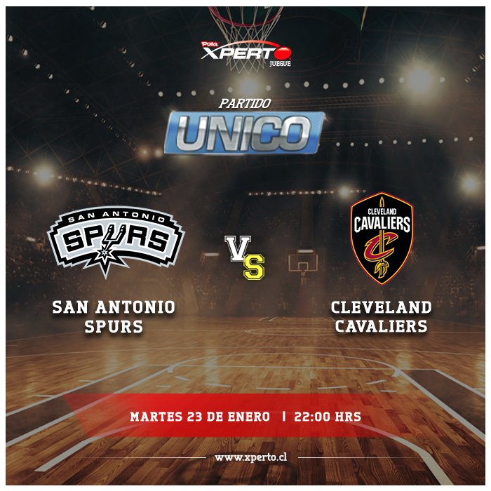 ¡No te pierdas el partidazo de NBA entre San Antonio Spurs y Cleveland Cavaliers!