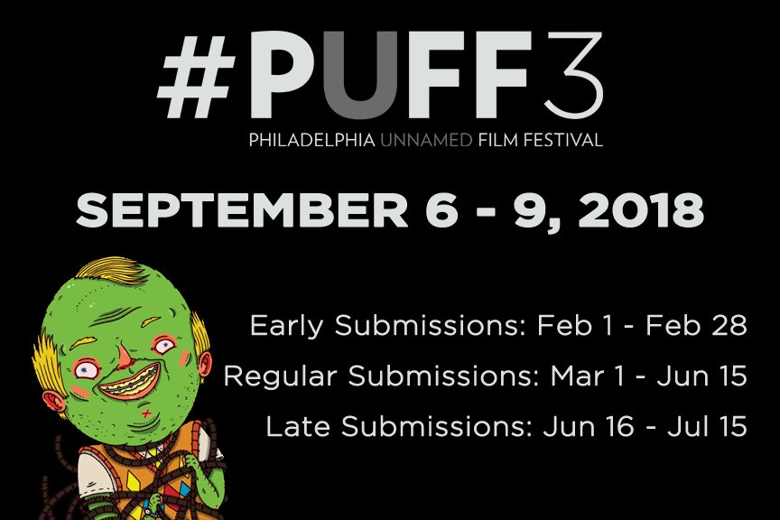 PhillyUnnamed's tweet image. Follow the link &amp;amp; save the date!!!! #PUFF3 will open for submissions starting Feb. 1st!
filmfreeway.com/PhiladelphiaUn…