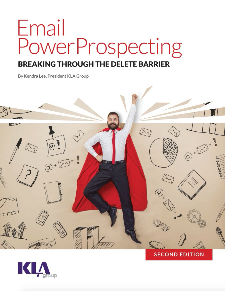 ChiefDoorOpener's tweet photo. Discover how to break though the email delete barrier. Brand new email #prospecing ebook from @KendraLeeKLA. https://t.co/3KM1TFwCTV https://t.co/9b15U6ZVOq