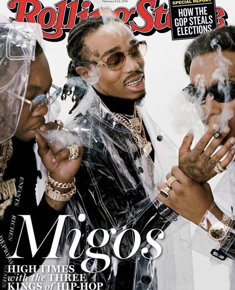 Dopest cover of all time 
@Migos on front cover of
@RollingStone smoking 🍪
#Culture2 #Migos #QCtheLabel
#GreatestGroupOfAllTime 🏆👑