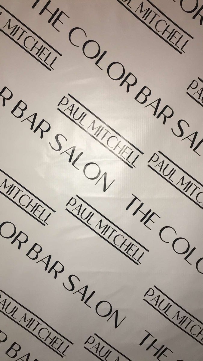 lindsmichellexx's tweet photo. Got our backdrop #hellurrrr #legit #paulmitchell #thecolorbarsalon https://t.co/tGxFQvl2hS