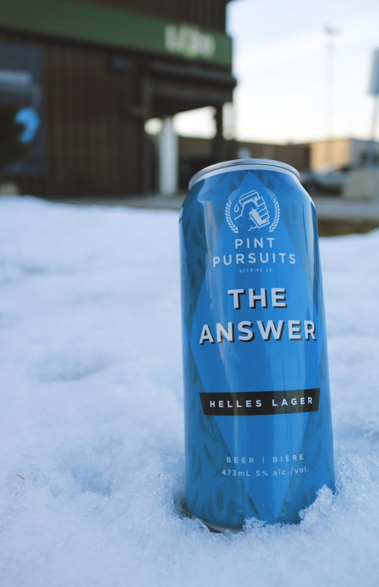PintPursuits's tweet photo. Guten Morgen! #TheAnswer is now available in Kitchener / Waterloo, Cambridge and London! Check the @LCBO app for the store nearest you 🍻 #PursueBetterBeer https://t.co/Gwiu5fXqeE