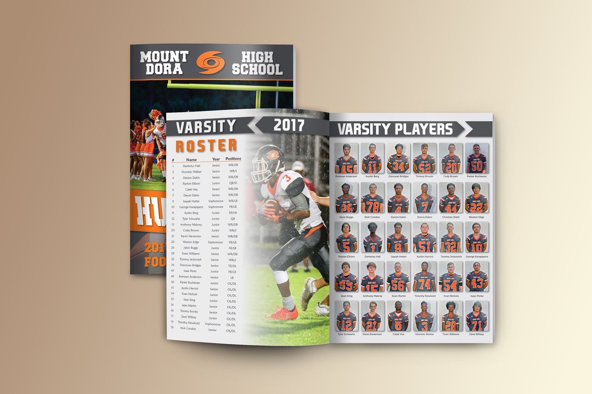 MelanyAnnDesign's tweet image. High School Football Program 2017-2018 #design #graphicdesign #designer #graphicdesigner #Football #footballprogram #program #booklet #bookletdesign #marketing #advertisement #advertisingdesign #designs #programdesign #highschool #highschoolfootball