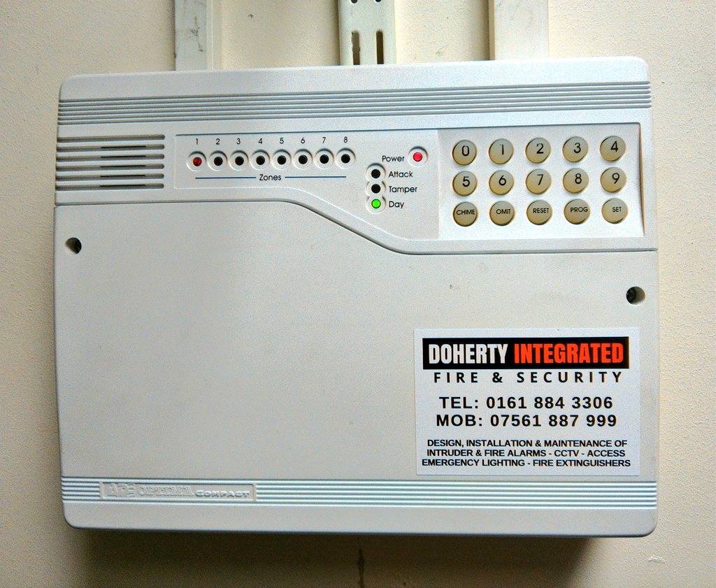 Take over &amp; Maintenance Visit in #Manchester City Centre. We work on all alarm panels old &amp; new contact us on 0161 884 3306