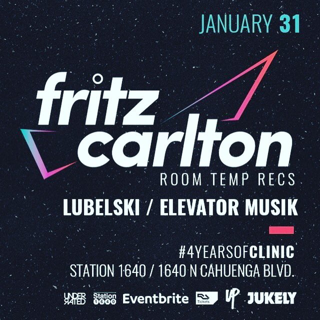 RoomTempRecs's tweet image. @RoomTempRecs is taking over @ClinicWednesday at Station 1640! Get tickets here: bit.ly/2DxBrXP 

@FritzCarltonSF 
@lubelskimusic 
@elevatormsk 

#roomtemprecs #roomtemp #techhouse #techno #techyes