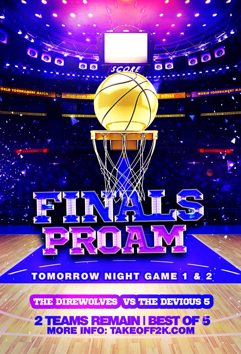 NBAMATCHESLIVE's tweet photo. The Direwolves VS The Devious 5 | Game 1 &amp; 2 Tomorrow Night https://t.co/LaiEDWX7dY