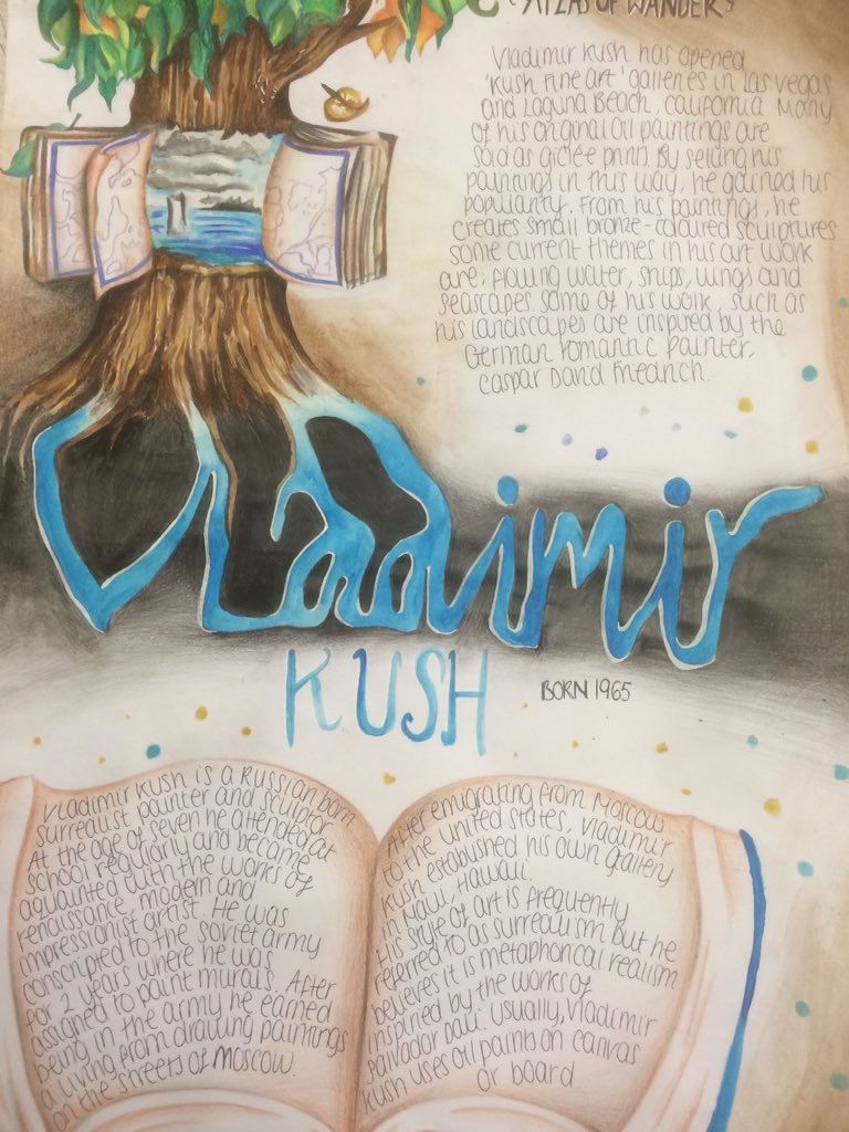 Art_TCA's tweet image. Wow. Stunning work Maddie. #Vladimirkush #surrealism @Carlton_Academy #art #nottingham