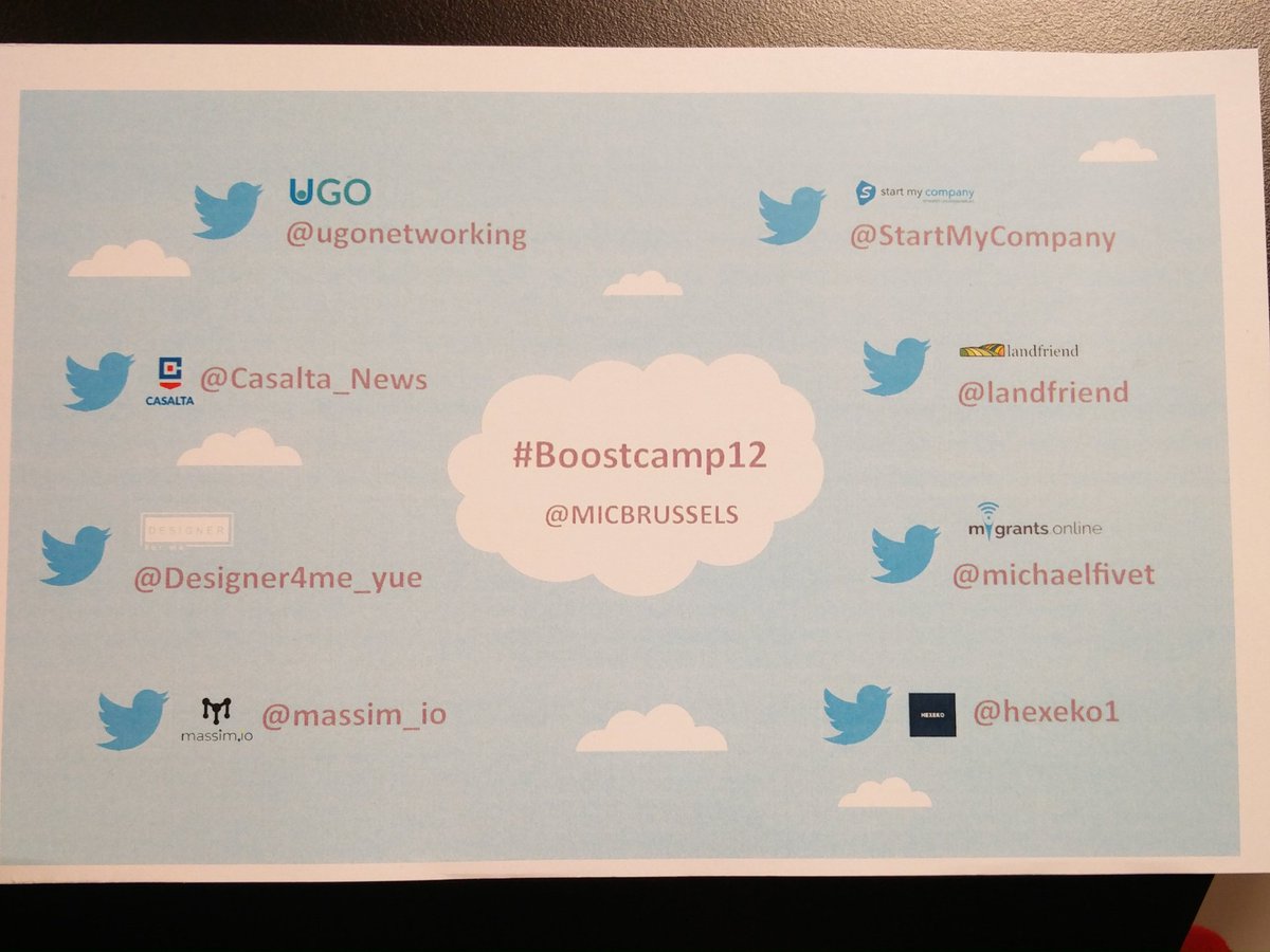 Mateusz's tweet photo. Les 8 #startup engagées dans la finale du #Boostcamp12 https://t.co/PsvP1HOSlx