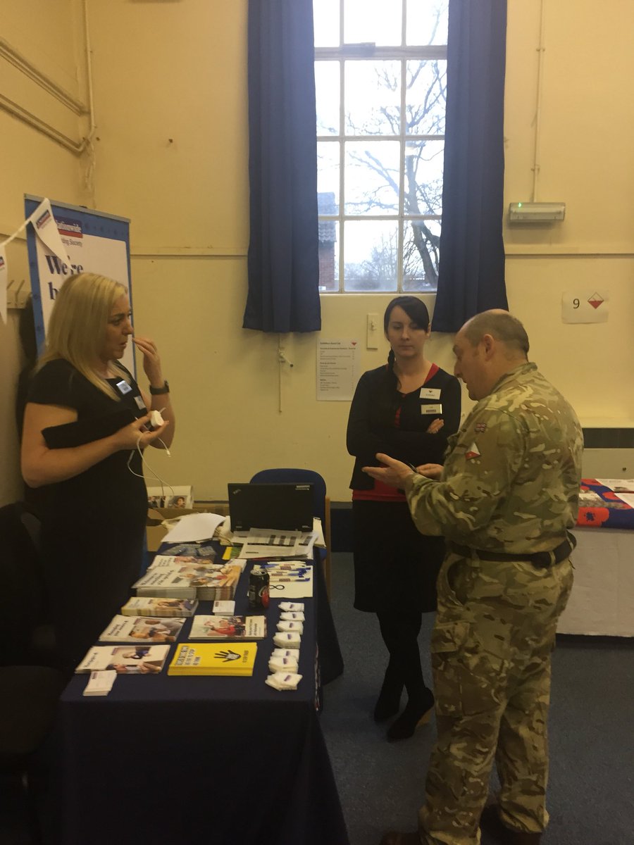 chrismelling6's tweet photo. Great to create relationships today with the Army at the life skills event fair at Fulwood Barracks Preston. #education #socialreponsibility #firstofmany #eventinabox #buildingsocietynationwide @rjwilliamsuk @LucyA0101 @EJClay @gp_picko @MariaMazraz @jomufcsmith @NWEarea https://t.co/V3G2onc4gu