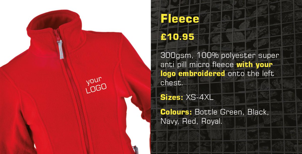 whitecube100's tweet photo. Stay warm! Our fleece deals are exceptional with your logo embroidered. https://t.co/Lzufc54Xn6