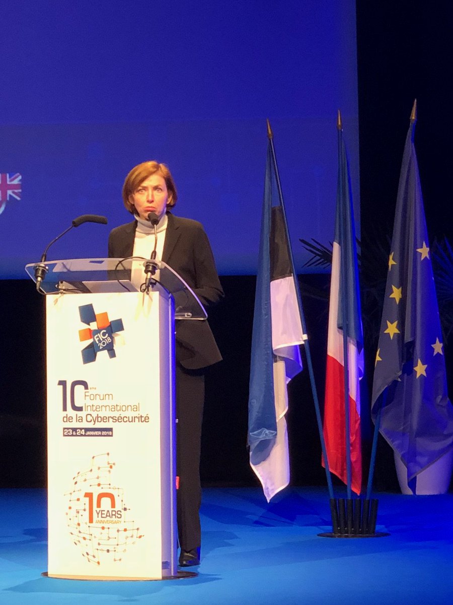 JoelleCottenye's tweet photo. La Ministre des Armées @florence_parly a remis les prix de la #PME innovante à #SQREEN et #ALSID ainsi que les prix du livre #Cyber2018 #FIC2018 Les entreprises françaises prennent tte leur place dans la #cybersécurité Un secteur d'avenir, créateur d' #Emplois pour @lenord https://t.co/IA1yLdgtz2