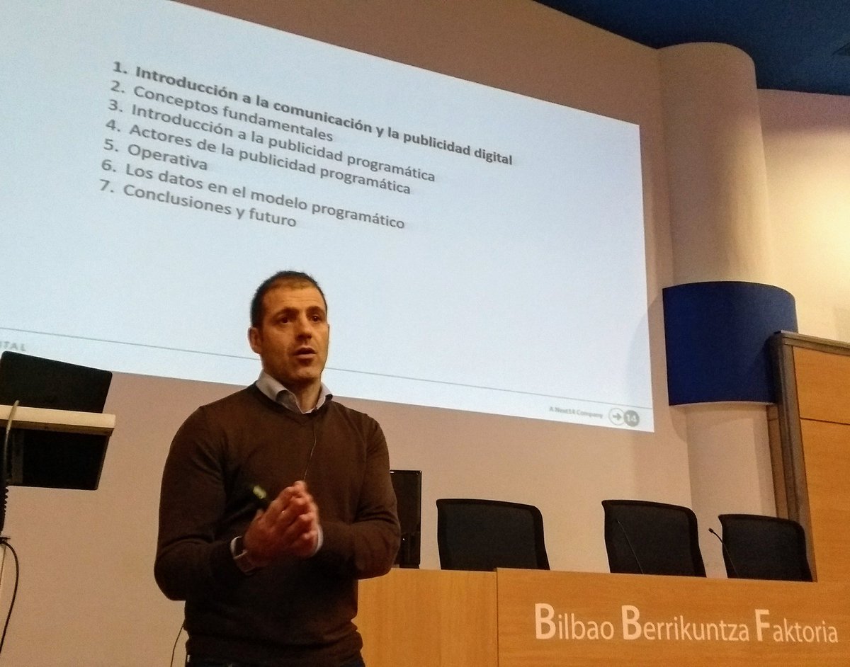 Jornada sobre #publicidadprogramatica con @mlekaroz en el marco de las #comunidadesBBF <a href="/BBFaktoria/">BBF</a>