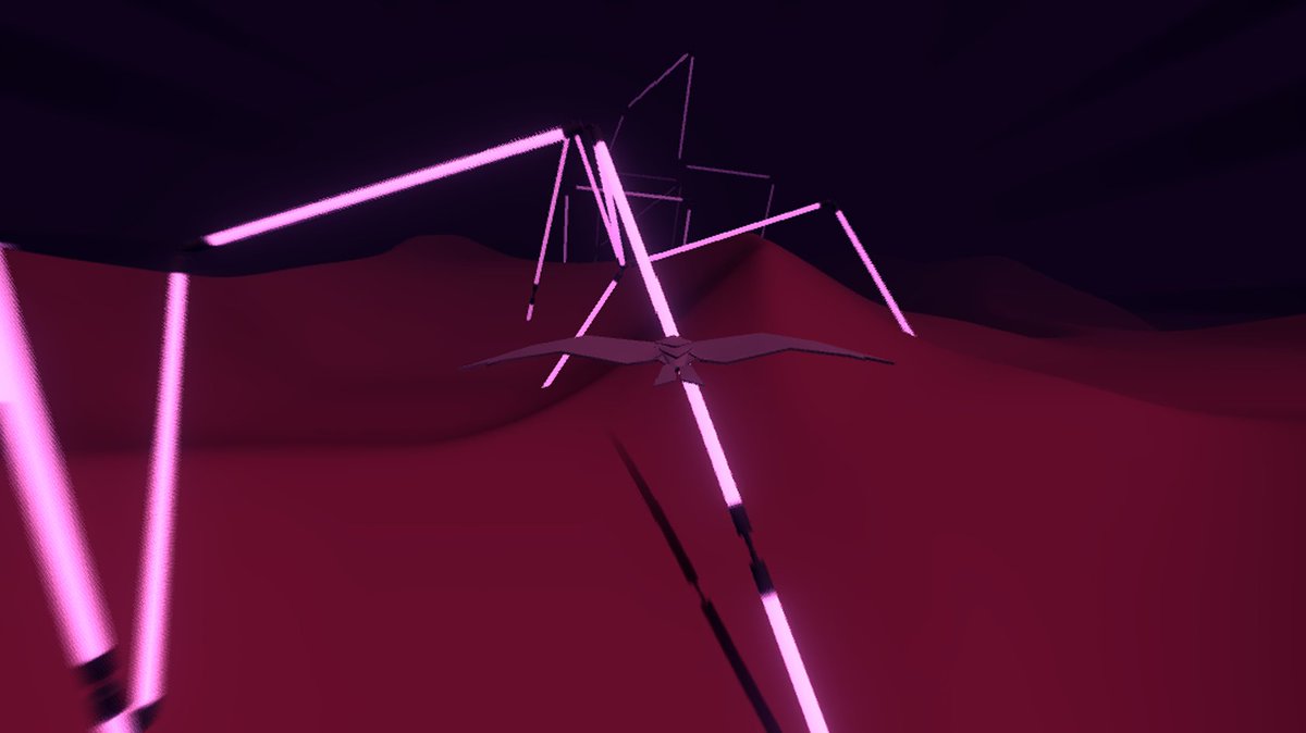 laurabdev's tweet photo. Best part of the day is playing with the post processing. A night level is sure to come! #PAPERFLY #indiegame #ingamescreenshot #3dgame #gamedesign #gamedev #htwberlin #madewithunity #unity3d https://t.co/XN9AaU3qgl