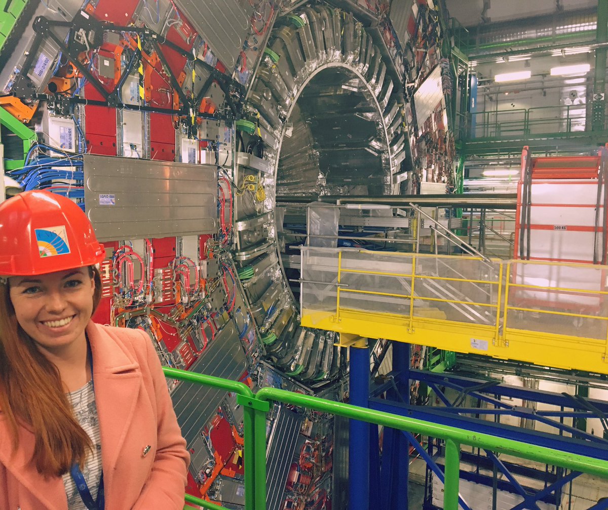 sciencesummedup's tweet photo. Today was AMAZING! Look how big this section of the #cmsdetector at #CERN is! #CMS #particlephysics #UKatCERN #ASDC #workdayout #tooexcited #scienceisawesome #physicsisfun #engineeringisamazing https://t.co/zFCL9Z1ljs