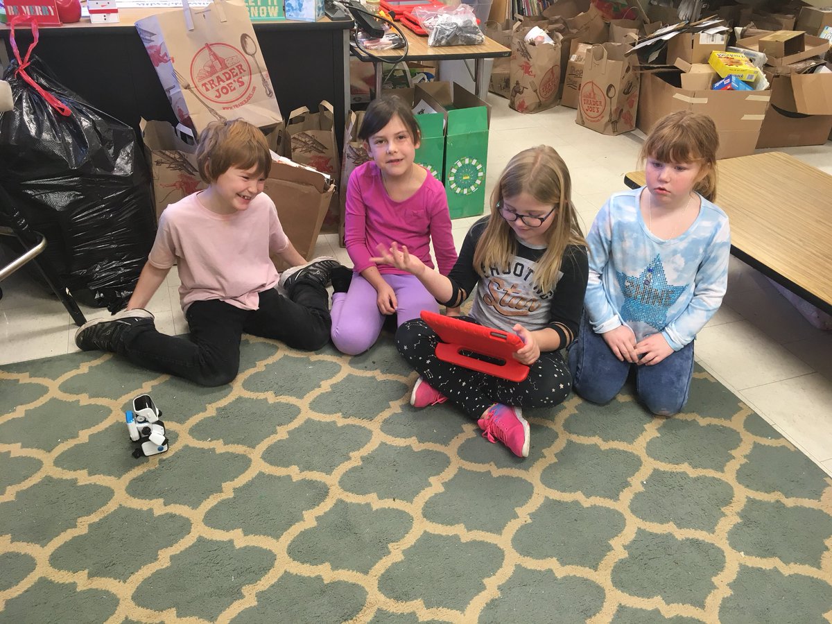 ImagineerSTEAM's tweet photo. “Are those #iPads for us to use?!” Second graders were thrilled to try out our new #CojiRobots and #iPads! We’d love any tips or tricks if you’ve used them before! #stem #oneccps #GHESproud #KidsDeserveIt #BeTheOne https://t.co/pUmYcM9xqV