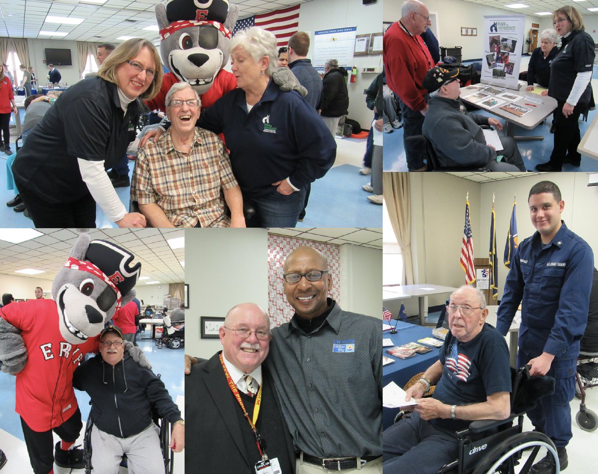 PADMVA's tweet photo. PA Soldiers’ & Sailors’ Home, Erie recently hosted a Veteran Resource Expo w/ community based organizations for vets living in the greater Erie Area. Thank you to all the organizations: #SonsofLakeErie, @USCG,@HopeHorseback, @erie_seawolves,@PresqueIsleSP, @SenToomey, #UniteWay https://t.co/xaowVQK9Jb