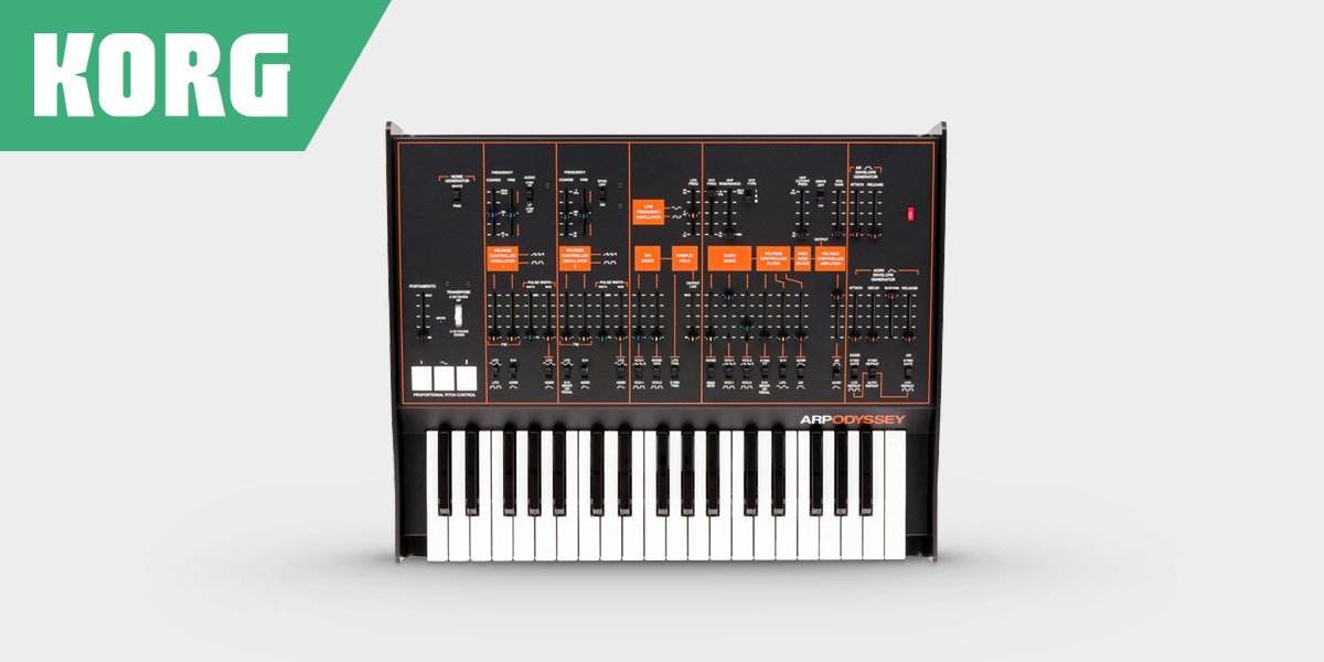 gear4music's tweet photo. The @KorgUK ARP Odyssey is back in three limited edition full-size versions. Every ARP comes with a limited edition Korg SQ-1 Sequencer, allowing you to create complex sequences straight out the box.
Pre-Order Now | https://t.co/3b8Zw5n0VS
#korg #arp #arpodyssey #korgarp #synth https://t.co/f8aYUIiPJS