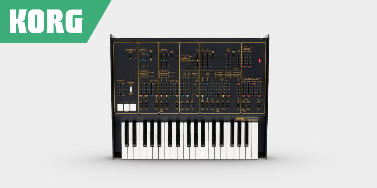 gear4music's tweet photo. The @KorgUK ARP Odyssey is back in three limited edition full-size versions. Every ARP comes with a limited edition Korg SQ-1 Sequencer, allowing you to create complex sequences straight out the box.
Pre-Order Now | https://t.co/3b8Zw5n0VS
#korg #arp #arpodyssey #korgarp #synth https://t.co/f8aYUIiPJS