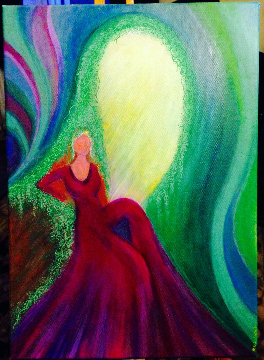 MissSynch's tweet photo. Latest painting of Lady Gaia ๐ฟ if you'd like to commission something email me at ๐ธmisssynchronicity@gmail.co.uk #ladygaia #gaiaart #art https://t.co/3VpL0FZQrK