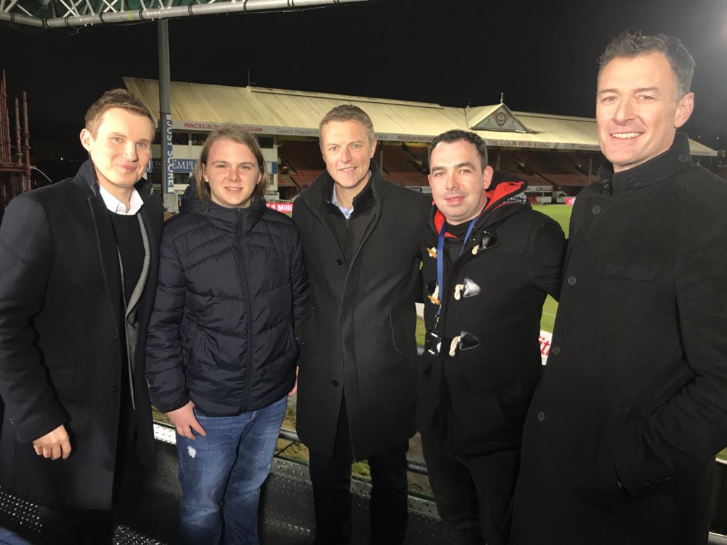 James_ENABLE's tweet photo. Massive thank you to @EilidhBarbour  and to all at BT sports for allowing @ryanmunro6 the opportunity to be on set with you for tonight’s game.  #enable https://t.co/S0dvli2zEY