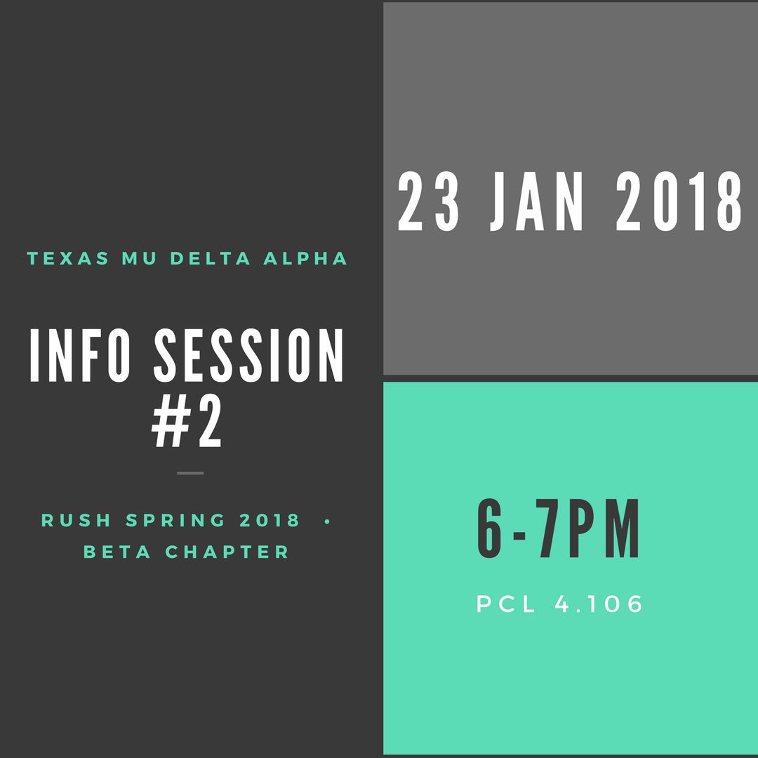 Texas_MDA's tweet photo. Learn more about Mu Delta Alpha and all it has to offer you 💕 TONIGHT 6-7pm PCL 4.106 https://t.co/MxFT2s4mRM