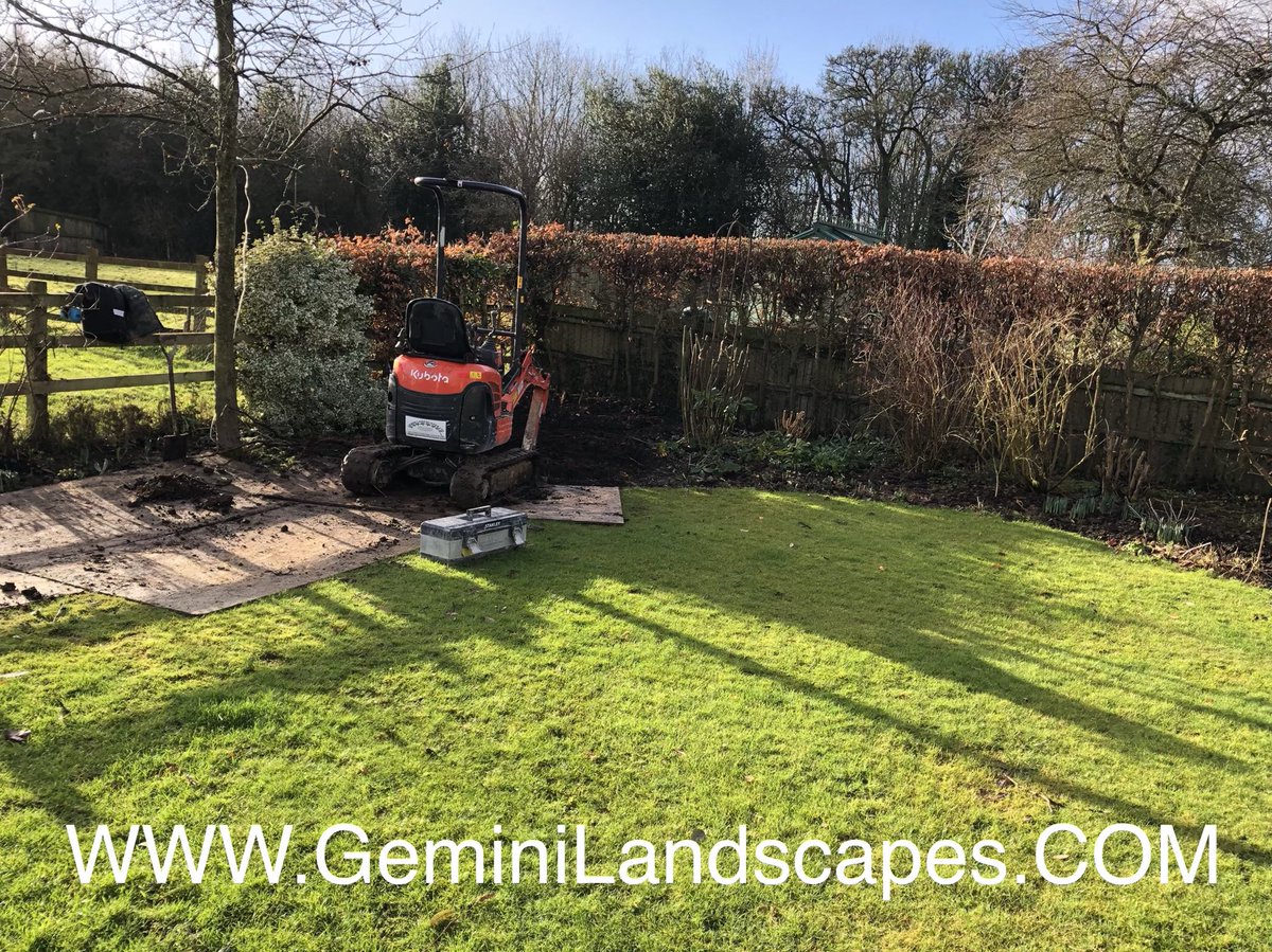 GeminiLandscape's tweet photo. Pond being dug out ready to line, Upper Wield, Hampshire #geminilandscapes https://t.co/X0z1fGLvlS