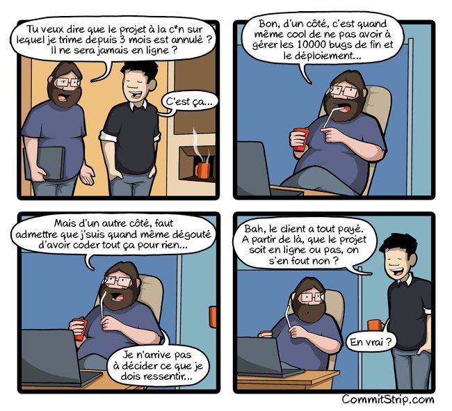 CommitStrip_fr's tweet photo. Dilemme de codeur #12 - Est-ce ça compte vraiment ?
 https://t.co/ZT0Sug356T https://t.co/bEuVTm8SPc