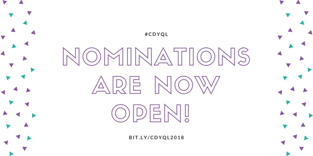 PLEASE RT >> Check out bit.ly/cdyql2018  to nominate someone who has been doing exceptional work in our beautiful downtown! #yql #cdyql