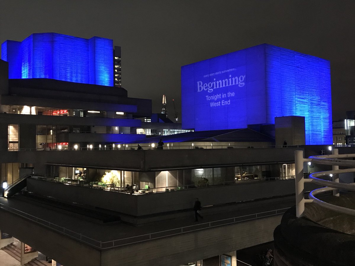 michaeldharpur's tweet image. Press night tonight of #ntBeginning @Ambtheatre