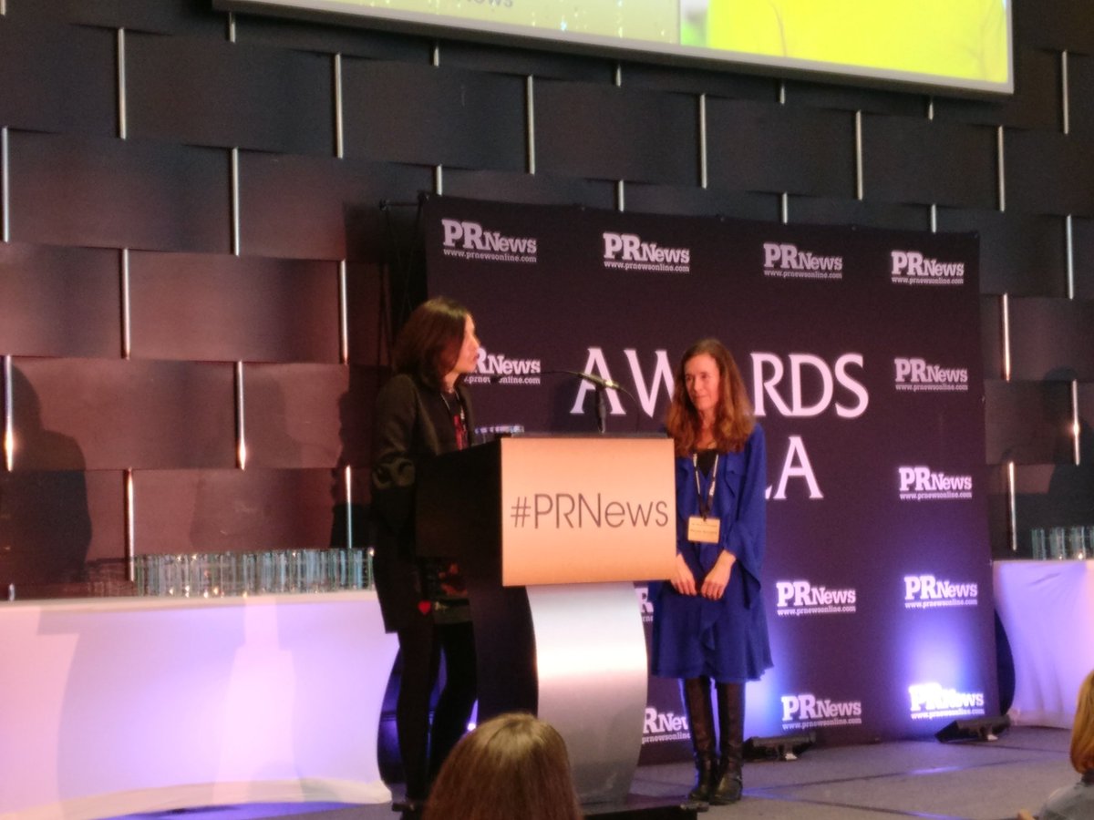 sydneyhess's tweet image. .@eftychiadout honored to be named in this year&apos;s Top Women in PR @PRNews. &quot;It takes persistence and intuition to be a women in PR.&quot; @b_m @BMTech #prnews