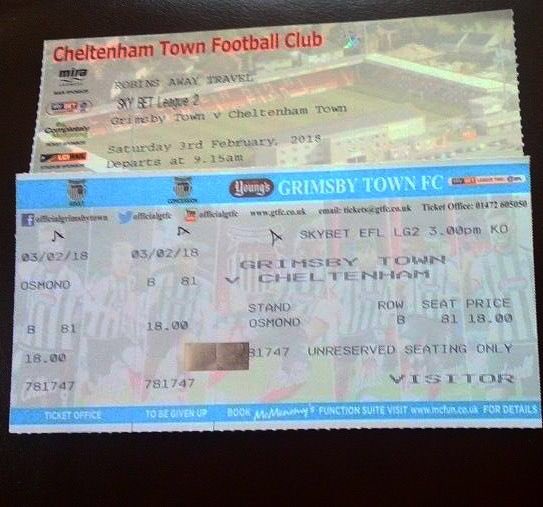 Cheltenham_emma's tweet photo. Grimsby away sorted https://t.co/6dcvNZQx2v