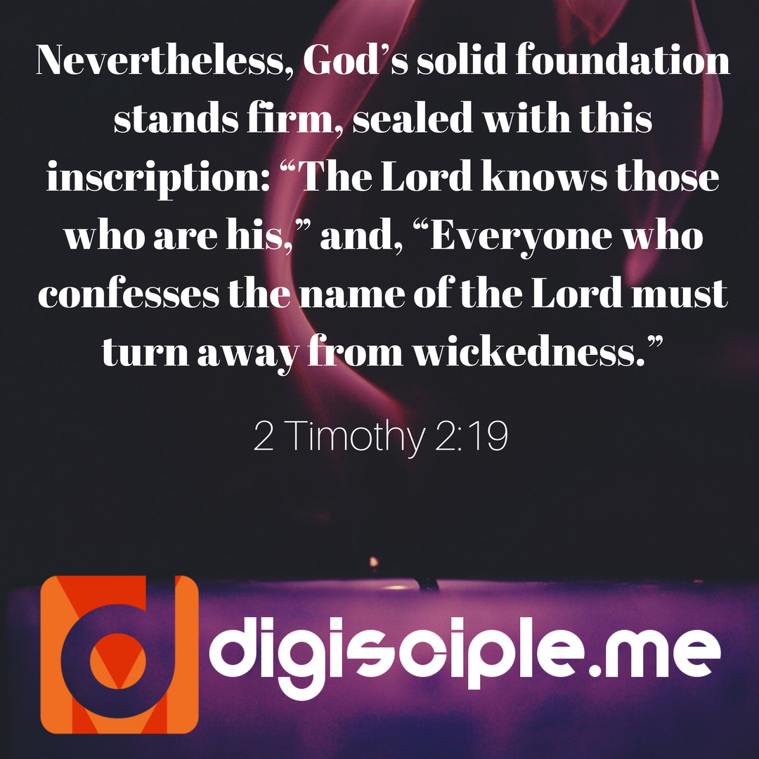 DigiscipleMe's tweet photo. The LORD knows who are his! #VerseOfTheDay #BibleStudy https://t.co/zkIa8yppQZ