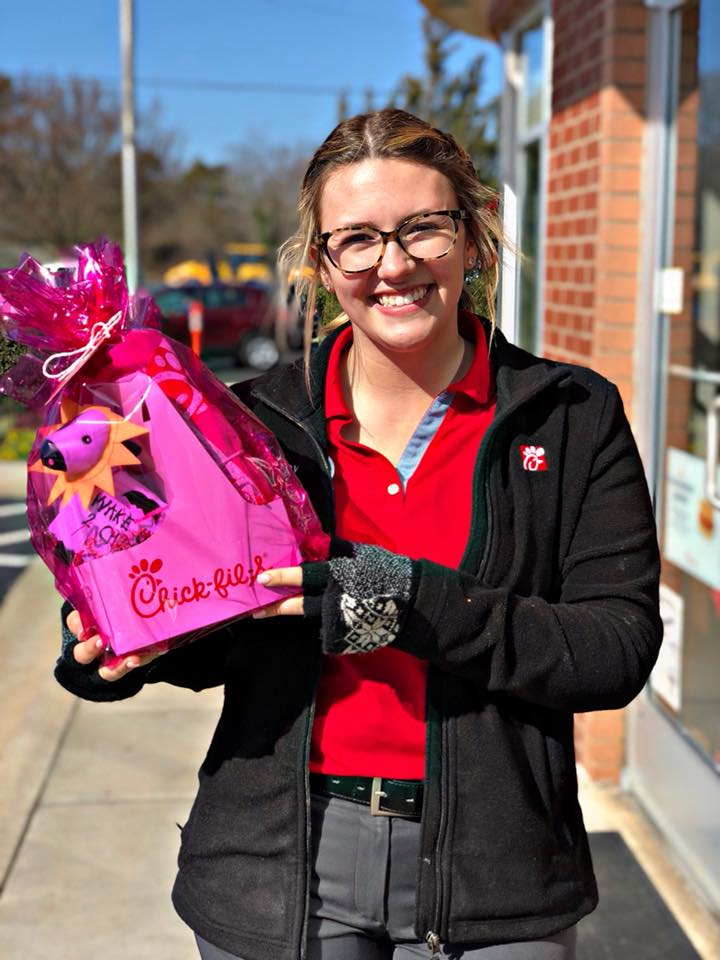 Can you guess how many Chick-fil-A Chicken Biscuits we gave away this morning at the Breakfast Giveaway? Enter the contest on our Facebook page and you could be the lucky winner of a Chick-fil-A Valentine's Day Gift Set!